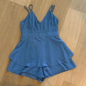 Altar'd State Blue Women's Dressy Romper